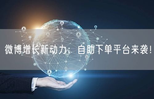 微博增长新动力:自助下单平台来袭!