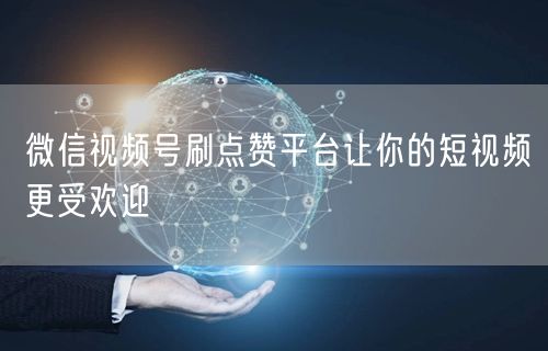 微信视频号刷点赞平台让你的短视频更受欢迎